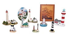 Lighthouses & Nautical Items Assorted Brands & Sizes   Lot of 10 Items   M5172