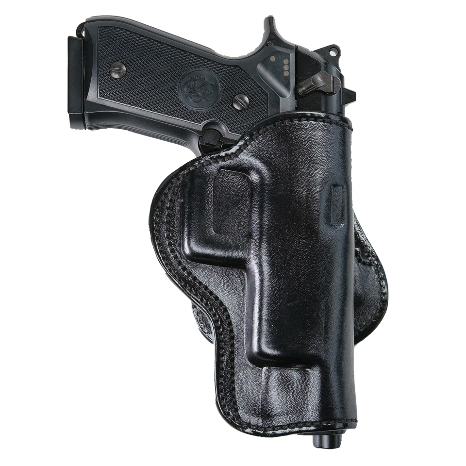 PADDLE HOLSTER FOR BERETTA 92FS. OWB LEATHER PADDLE WITH ADJUSTABLE CANT. - Image 4 of 4