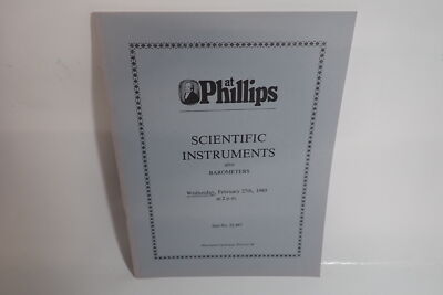 Scientific Instruments also Barometers at Phillips Auctioneers, Catalogue 1980
