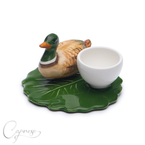 Bassano Céramique Coquetier Canard 3D Motif 8 CM Haut Neuf