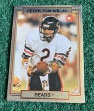 PETER TOM WILLIS - 1990 ACTION PACKED ROOKIE/UPDATE ROOKIE CARD # 17 - BEARS NFL