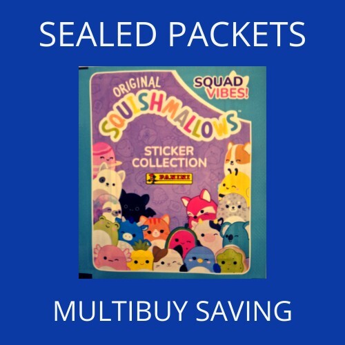 SQUISHMALLOWS PANINI Sticker Collection - Squad Vibes- SEALED PACKETS