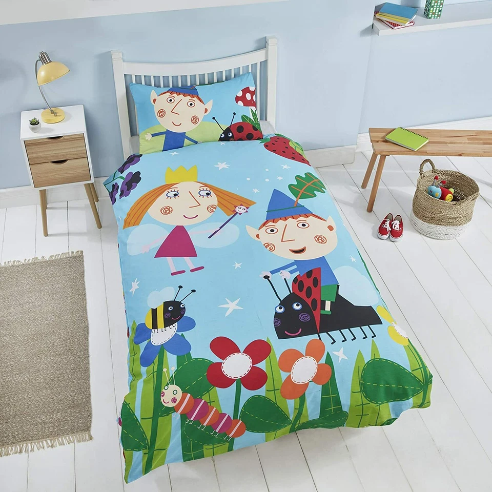 Boys, Girls, Kids Character Duvet Quilt Cover Bedding Sets Ben and Holly - Image 3 of 4