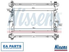 Radiator, engine cooling for CITROËN PEUGEOT NISSENS 606170