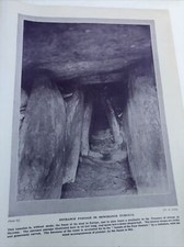 Fleisch 1924: Eingangspassage NewGrange Tumulus Hag's Stuhl Cairn Bloomsbury Kell