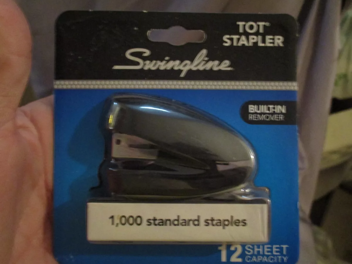 Swingline® Tot® Stapler, Built-in Staple Remover, 12 Sheets, Assorted Colors