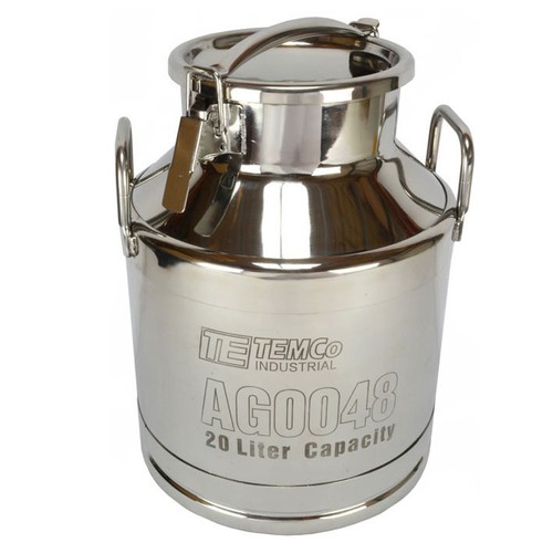 25 gallon stainless steel milk can wine pail bucket tote jug