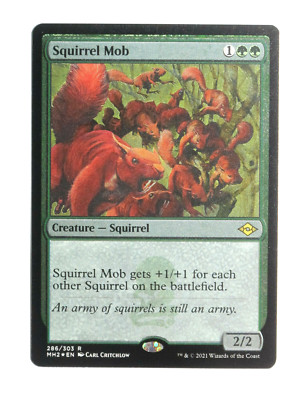 Squirrel Mob Foil-Etched      Mtg Magic English NM