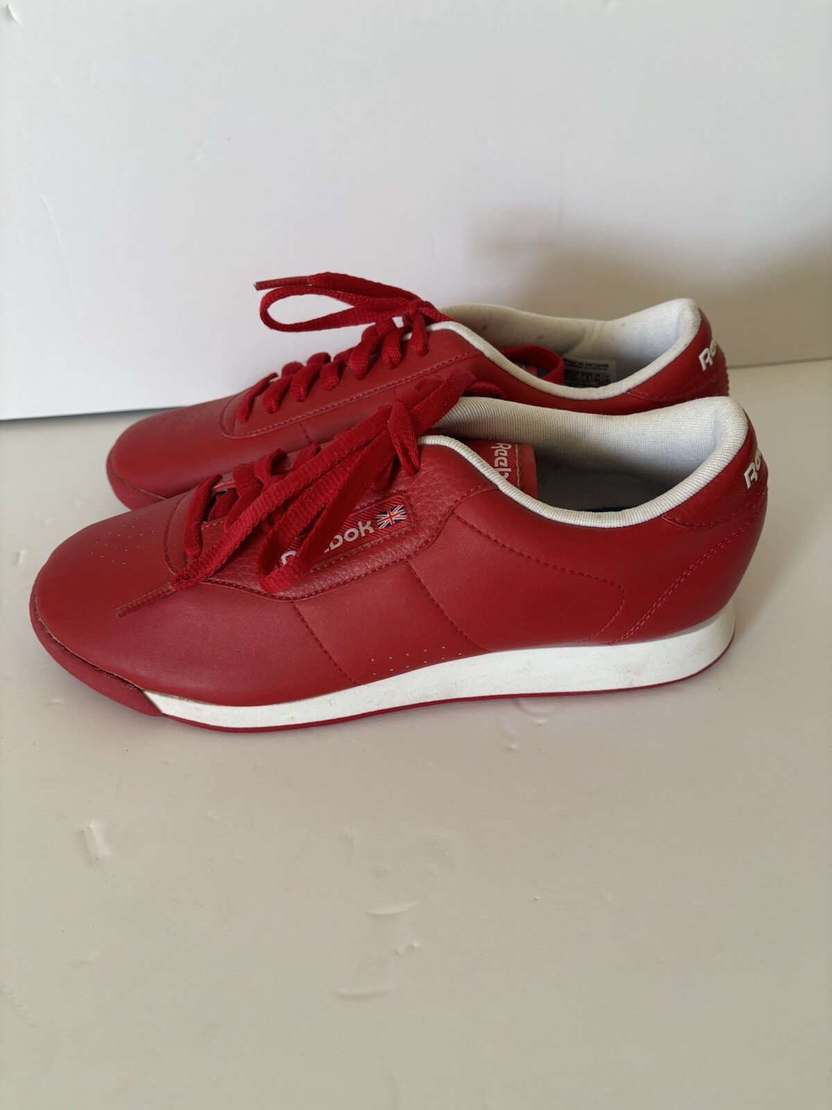 Reebok Classic Princess Women Tennis Shoe Athletic Sneaker Red Trainer Size 8.5