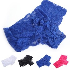 Mens Lace Thong G-String Sissy Pouch Panties Bikini Underwear Briefs for