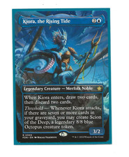 KIORA, THE RISING TIDE FOIL Extended Art Magic FOUNDATIONS English  MTG NM