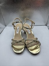NINA BOBBY Sandal for Women Platino Metallic foil color Sz 5 MSRP 89