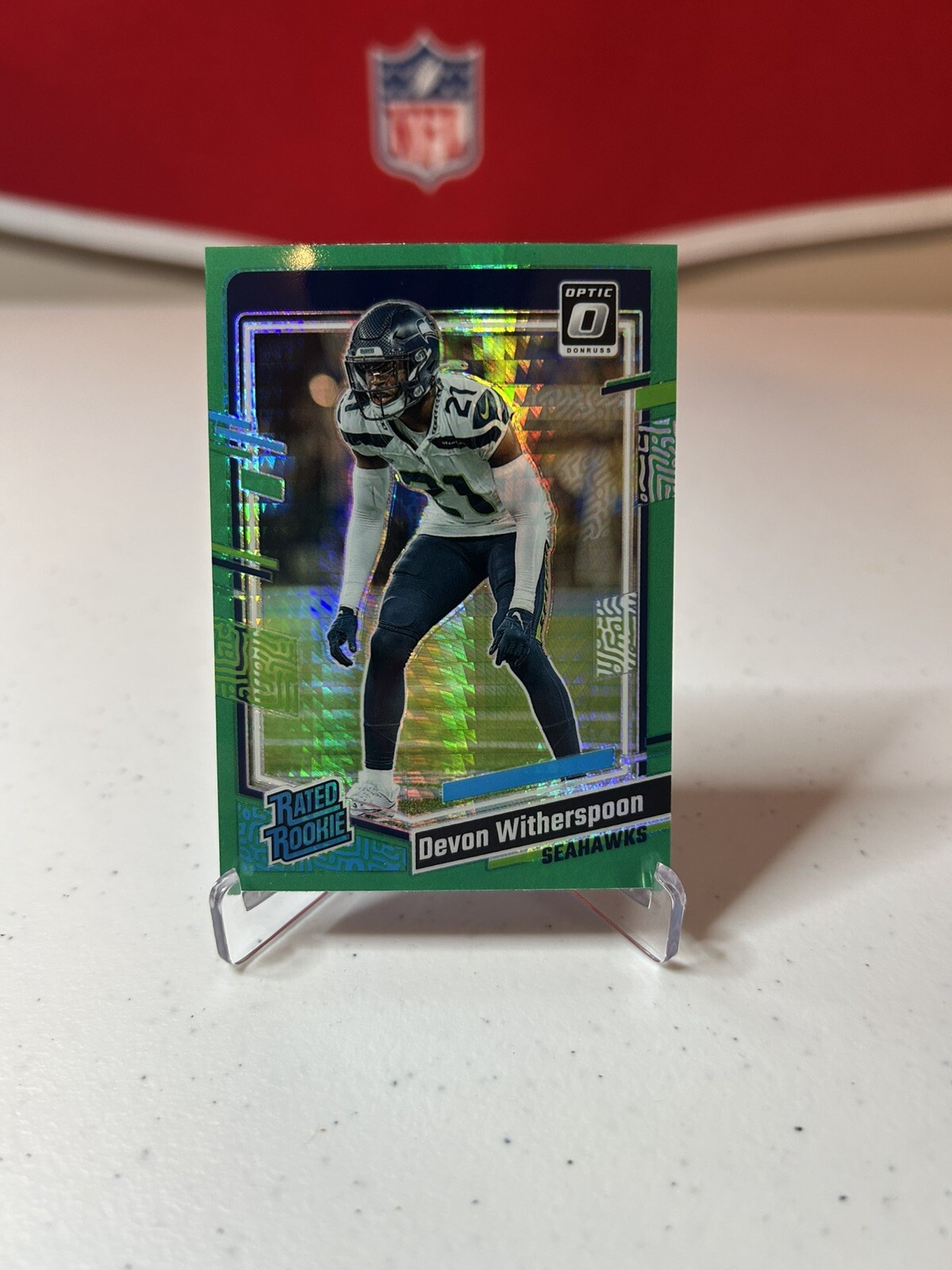 2023 Panini Donruss Optic - Rated Rookie Devon Witherspoon #292 Green Hyper