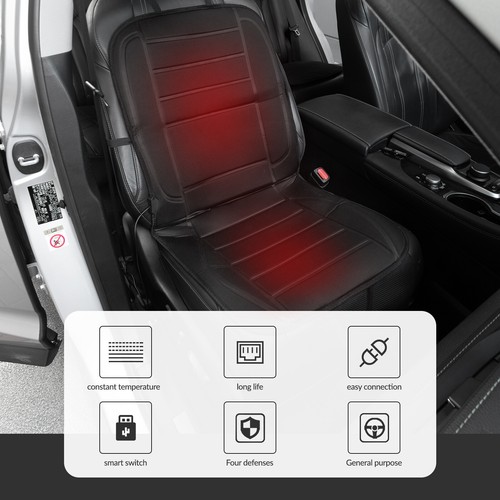 Car Heated Seat Cover Cushion Warmer Pad 12V Heating winter warming - Universal - Picture 3 of 10
