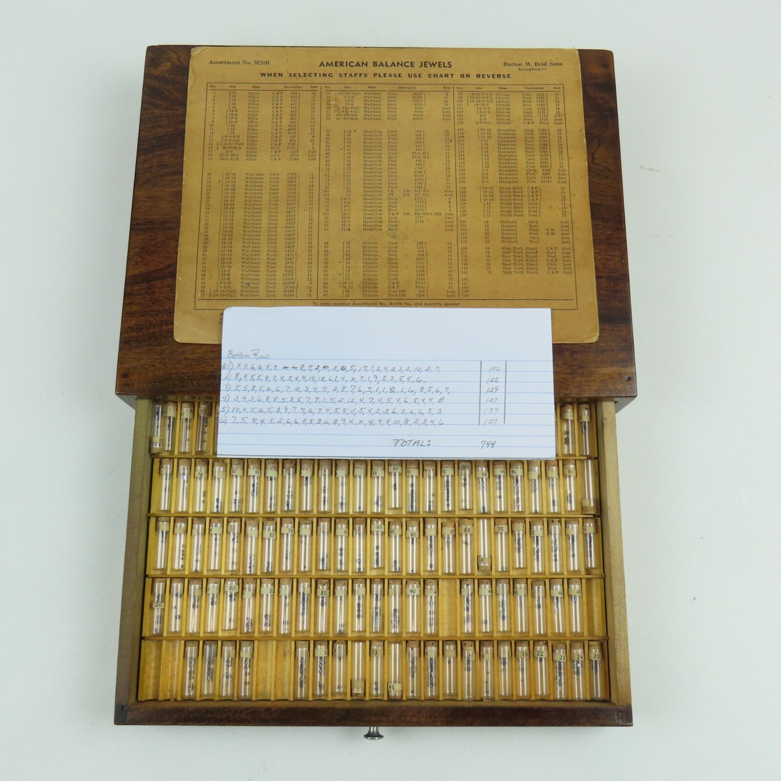 American Balance Staff & Balance Hole Jewel Early Assortment of 700