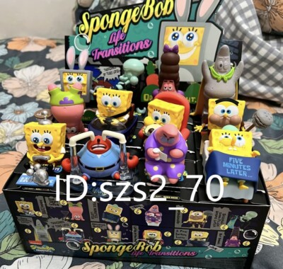 12pcs + Secret Authentic POP MART SpongeBob Life Transitions