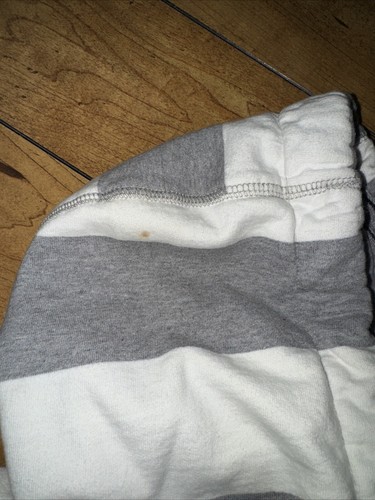 Burton Snowboarding Stripped Sweater Hoodie Grey And White Small 19x25 - Picture 5 of 5