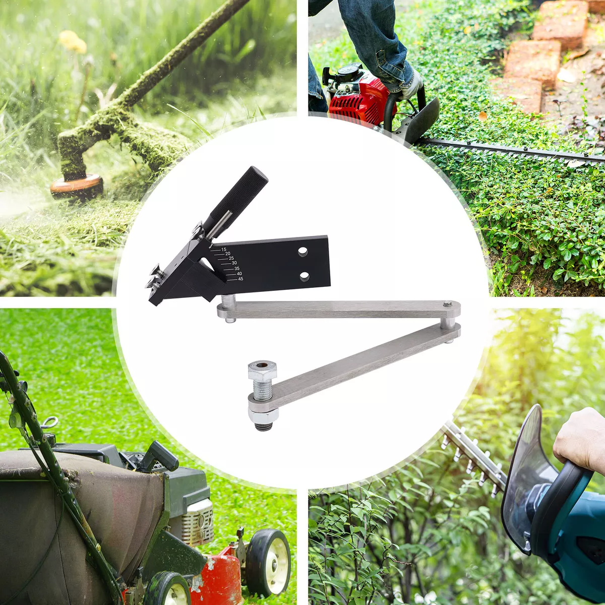Sharpener Model 15 45 Adjustable Lawn Mower Blade Sharpeners w Non slip Handle