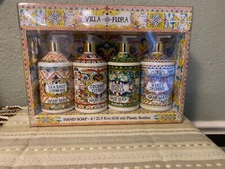Home & Body Company Villa Flora Collection Hand Soap 4 Pack 21.5 fl.oz NEW SCENT
