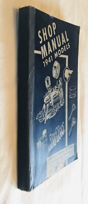 1941 Pontiac Shop Manual Original Custom DeLuxe Torpedo