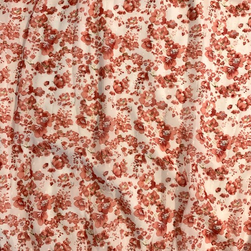 Lulus Floral Print Tiered Maxi Skirt Women's Sz Med NWT! White Pink Red Lined - Picture 7 of 11