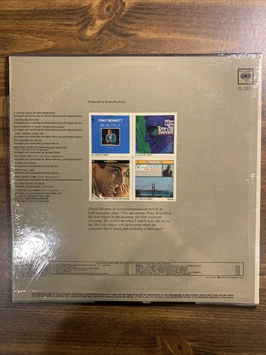 TONY BENNETT GREATEST HITS VOL III 1965 LP I LEFT MY HEART IN SAN FRAN Shrink Wr - Picture 2 of 4