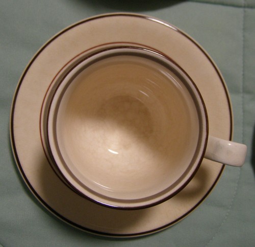 4 Keltcraft by Noritake Nutmeg Pattern Stoneware Cups and Saucer Sets Ireland - Picture 5 of 9