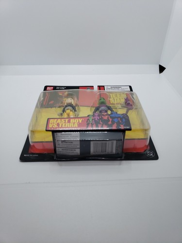 Teen Titans Go! Beast Boy Vs Terra Action Figure Set Bandai 2004 - Picture 16 of 16