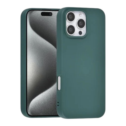 Minimalist Series Silicone Case for iPhone 14 Pro Max, Blue Grey