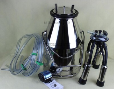 Stainless Steel Portable Milking Bucket 304# New Tank Barrel Cow Milker lr