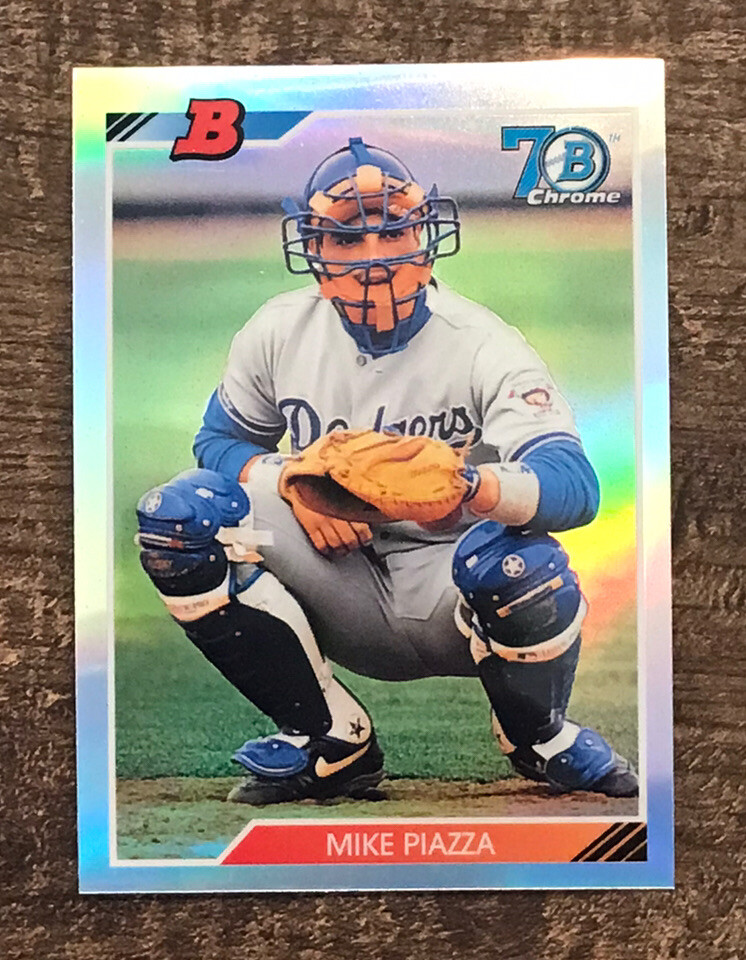 1992 Bowman Chrome RC Reprint Refractor Mike Piazza Los 1992 Bowman Chrome RC Reprint Refractor Mike Piazza Los