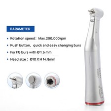 Original COXO Dental Optic Fiber Contra Angle 1:5 LED Increasing Handpiece