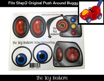 Replacement Decals fits Step Push Around Buggy