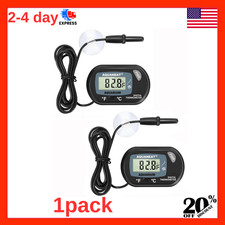 AQUANEAT 1 Pack Aquarium Thermometer Digital Reptile Fish Tank Water Temperature