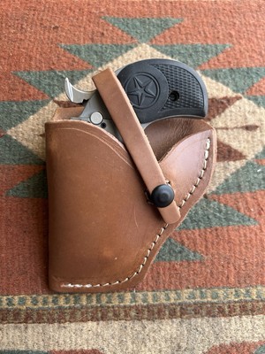 LEFT HAND Leather Field Holster Fits Bond Arms Roughneck Derringer 2.5'' USA Made