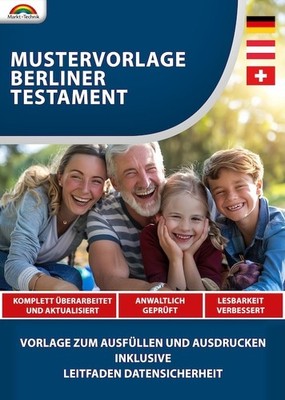 Berliner Testament Mustervorlage 2025 - PDF-DOCX -Download Version