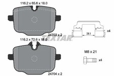 Plaquette de frein BMW 550