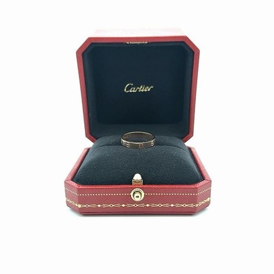 Cartier Love Ring 18ct Rose Gold Size 54 3.5mm Width