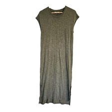 Madewell Dress Size Medium GreenT shirt dress Split sides Midi