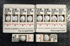 Vtg. NOS Spalding Top Flite XL Golf Balls 2 12 Packs And 2 3 Ball Sleeves.