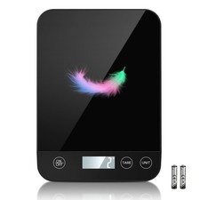 Digital Kitchen Scale, 22lb Capacity, Tempered Glass, Easy Tare Function, Lar...