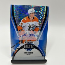2025-26 UD Allure #116 Ian Moore Blue Line Auto RC /35 Anaheim Ducks 2025-26 UD Allure #116 Ian Moore Blue Line Auto RC /35 Anaheim Ducks