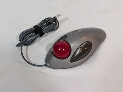 Logitech Trackman Marble Trackball Wired USB Mouse T-BC21   Tested + Working