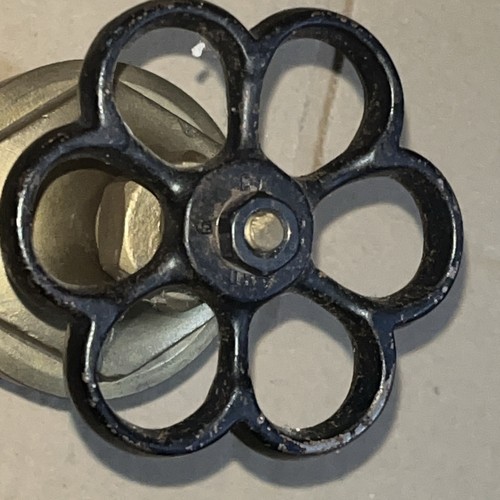 Antique Black Butter fly handle 2" Brass Water Pipe Valve TRI-SURE With Caps Z F - Picture 14 of 23