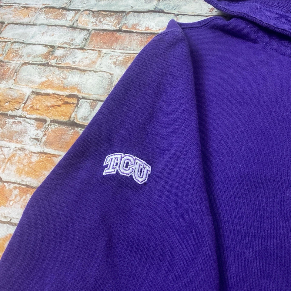 TCU Horned Frogs Hoodie Mens L Polo Ralph Lauren Full Zip Sweatshirt Outdoor - Image 3 of 4