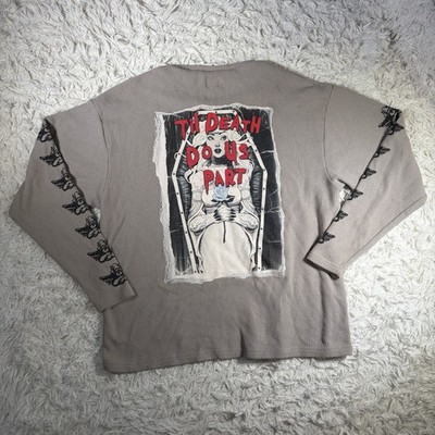 Boys Lie Graphic Print Gray Crew Neck Long Sleeve Knit T-Shirt Size O/S