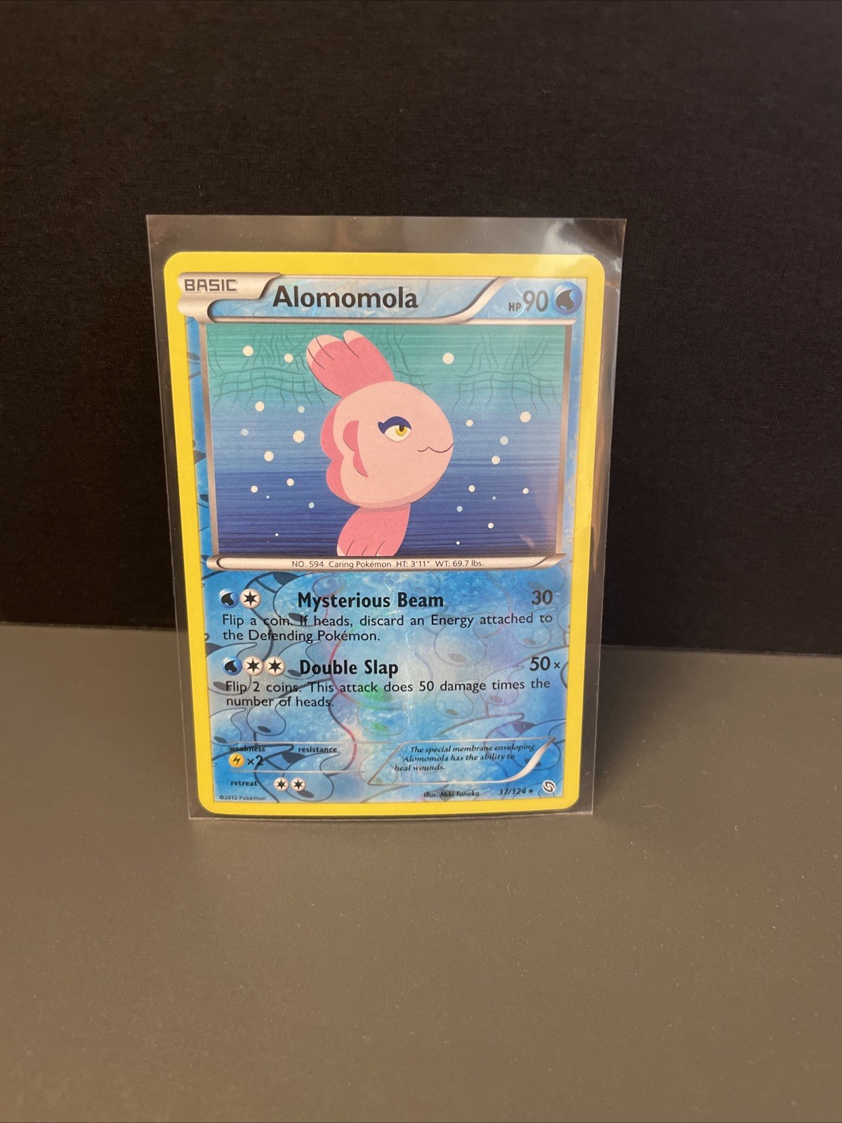 Pokemon TCG Alomomola 37/124 Reverse Holo B&W Dragons Exalted 2012 English LP