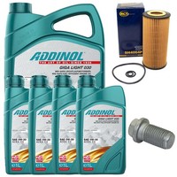 MotoröL Filter Set Addinol 0W-30 9 Liter + Schraube FüR Mercedes S-Klasse W220