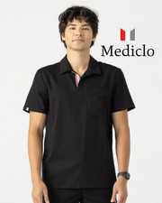 Medicolo Scrubs -Skye    Banded Collar Scrub Top