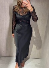 ZARA : Long Lace Combination Dress : 8741/266 : ALL SIZES